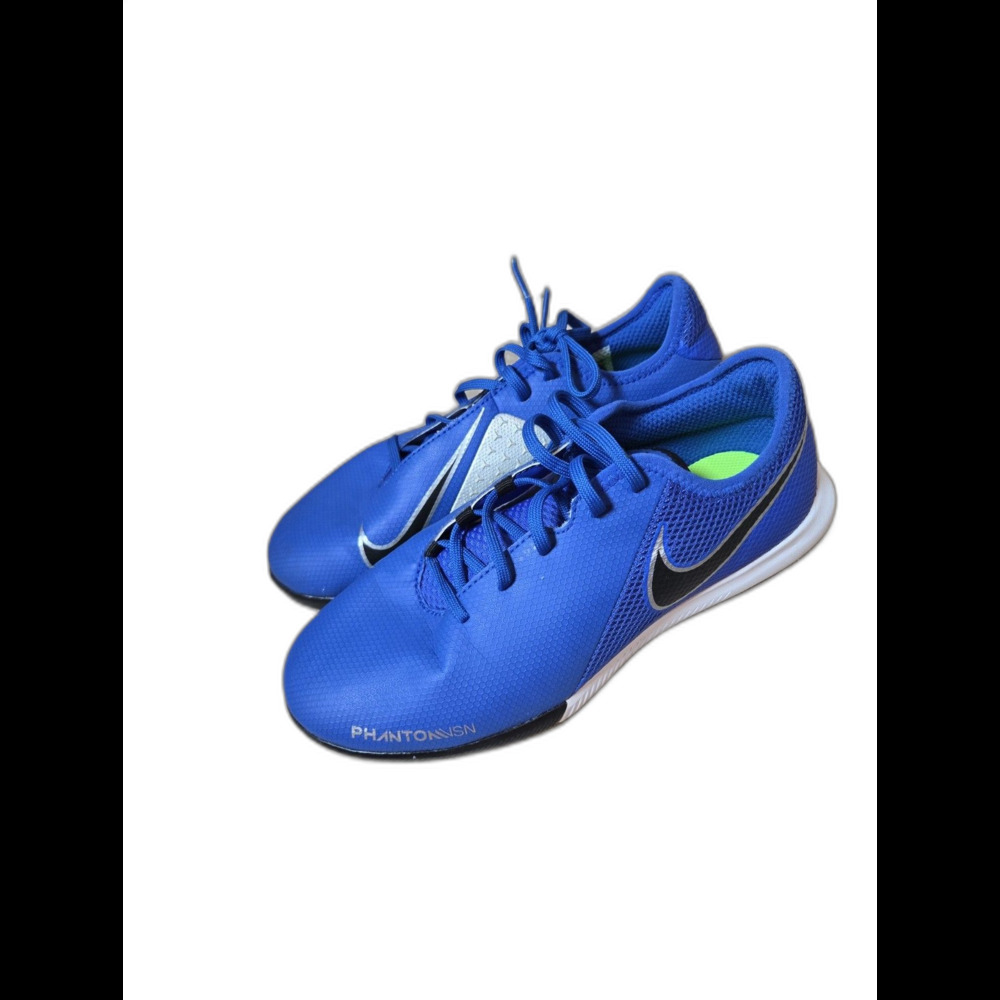 Nike Phantom Vision Shoes Youth Size 5Y AR4345-400 Blue Athletic Soccer Shoes